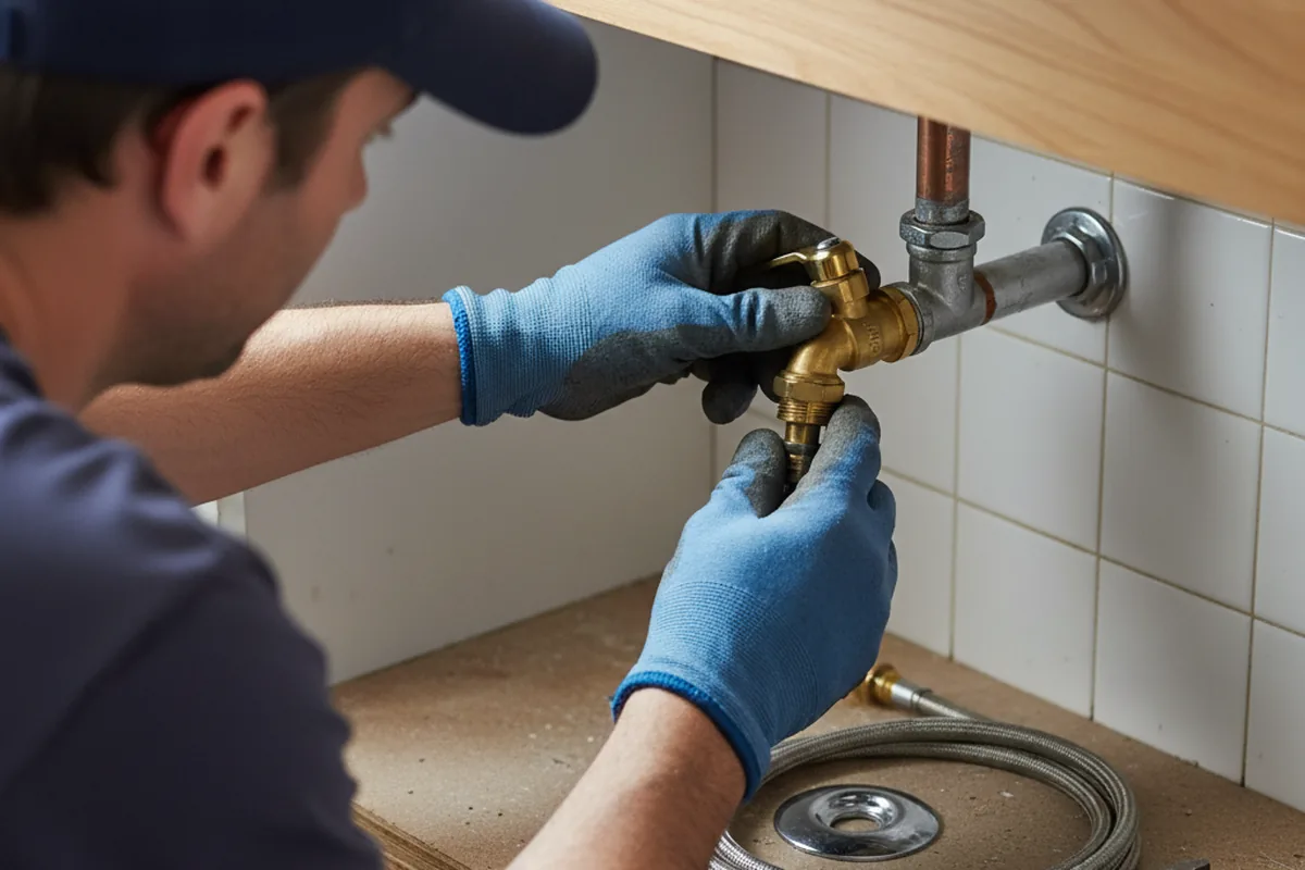 Shutoff valve and fitting work during Faucet and Fixture Repair in Fairview